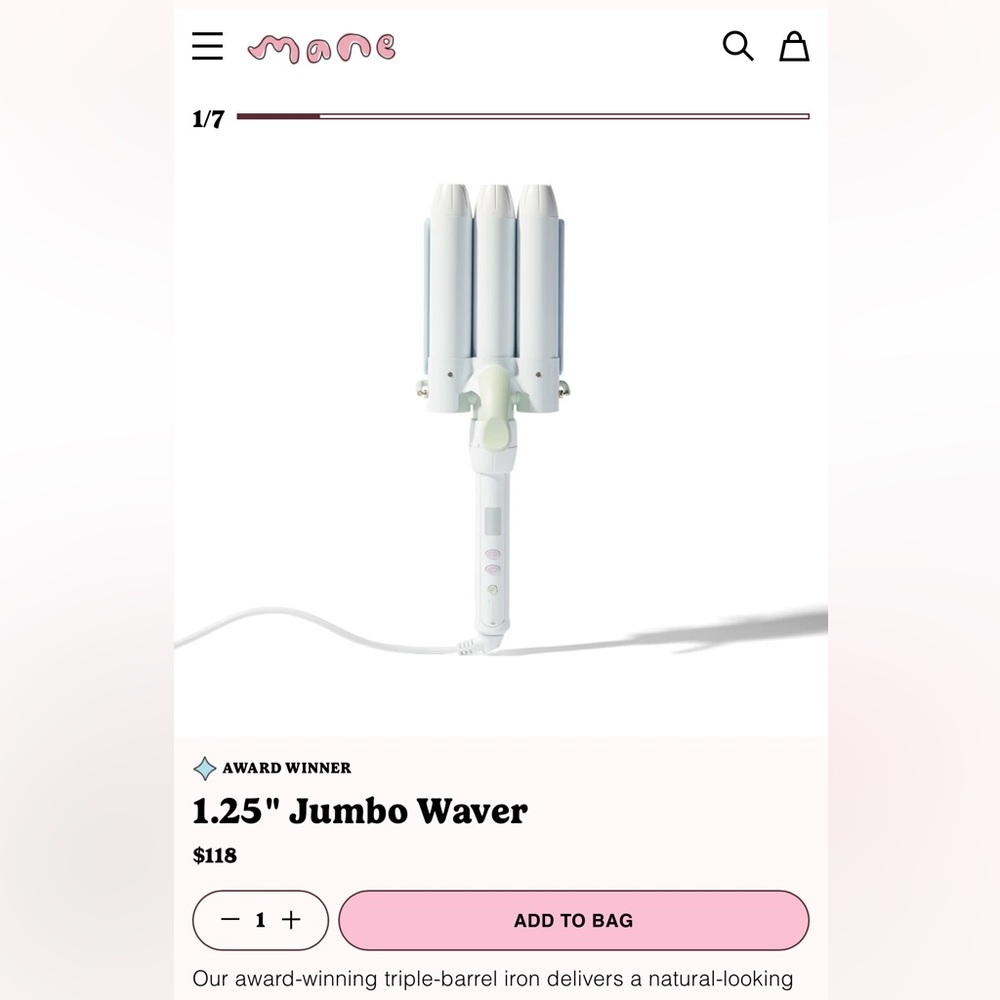 MANE 1.25" Jumbo Waver